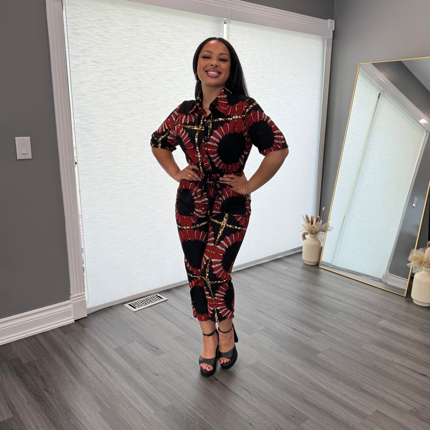 Mansa African Print Jumpsuit