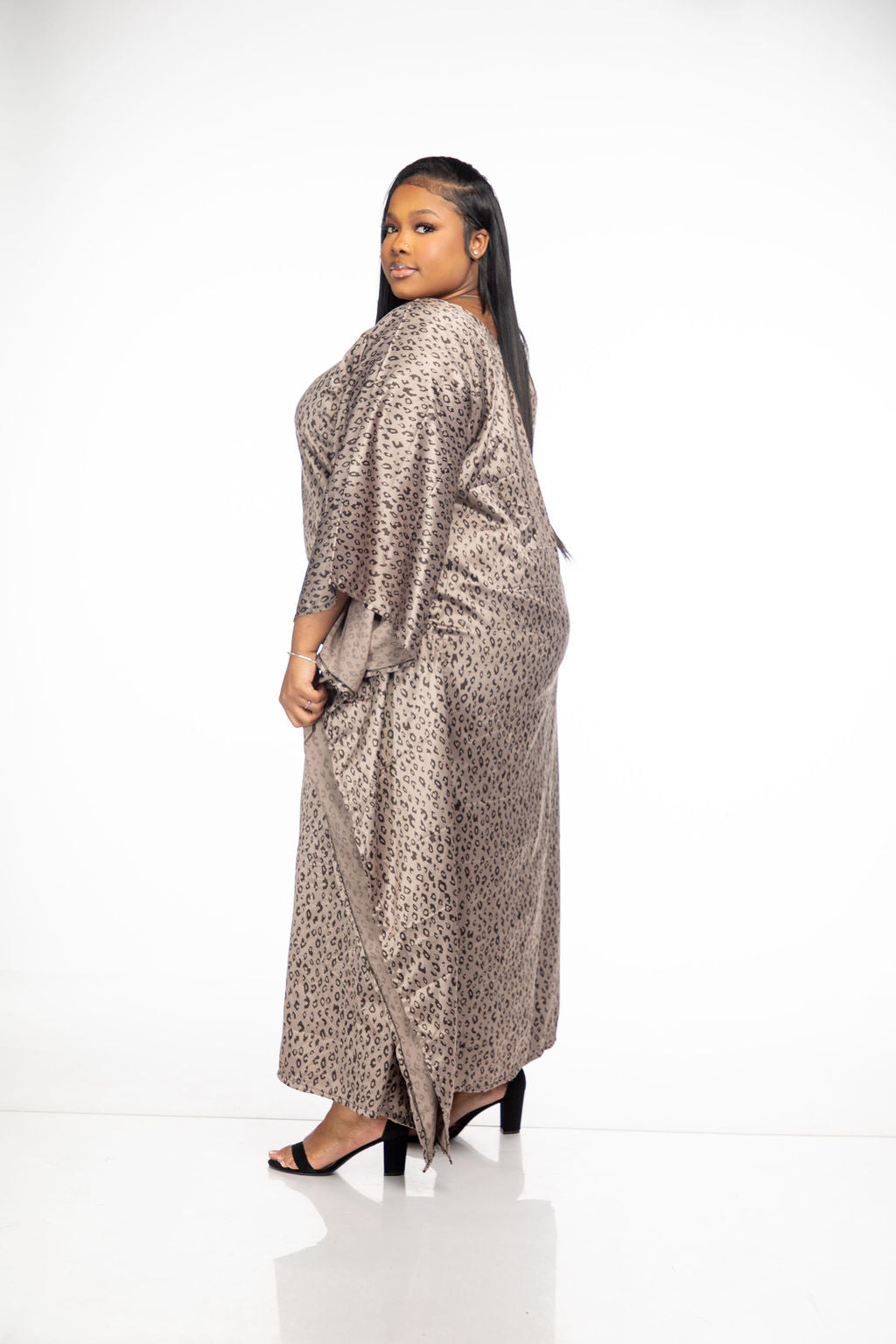 African colorful bubu worn by a woman