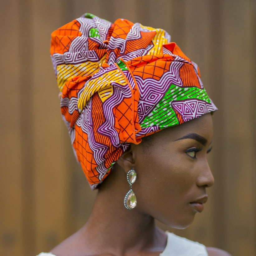 Gorgeous African Print headwrap for purchase online