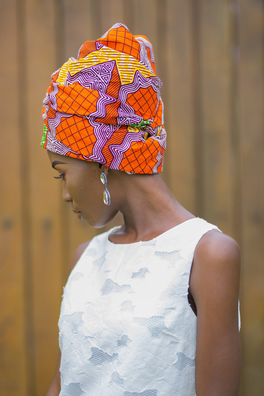 Gorgeous African Print headwrap for purchase online