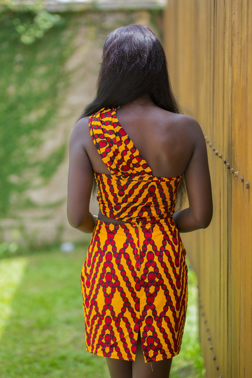 Women ready to wear african print skirt