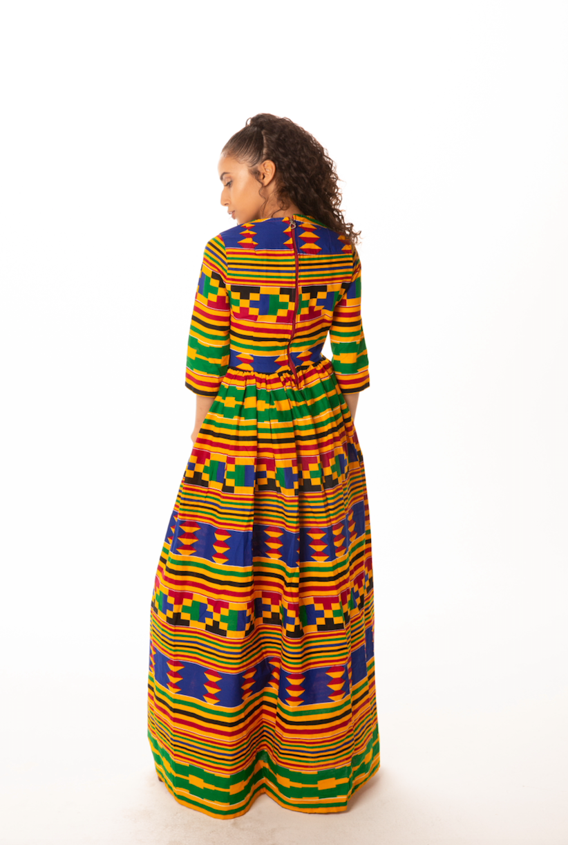 Akuba Maxi African Print Dress