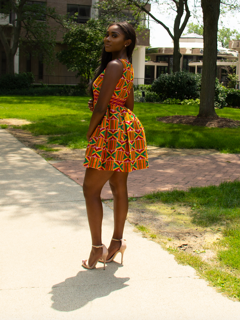 Ajo Mini African Print dress