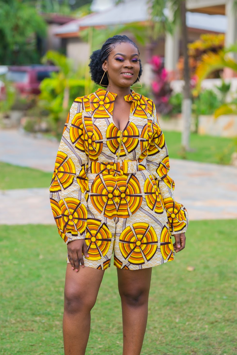 Jayde African Print Jumpsuit