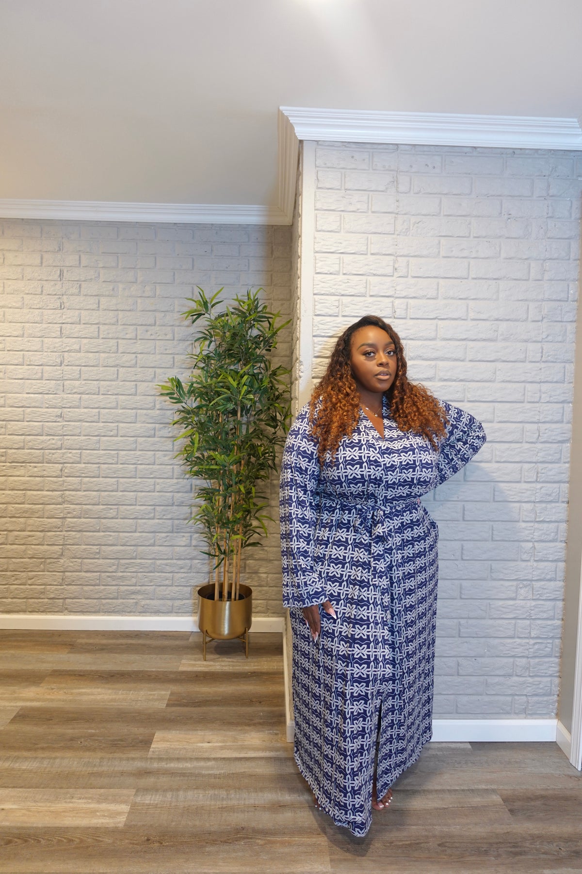 Nayaa Bamboo luxury lounge Robe with two pockets