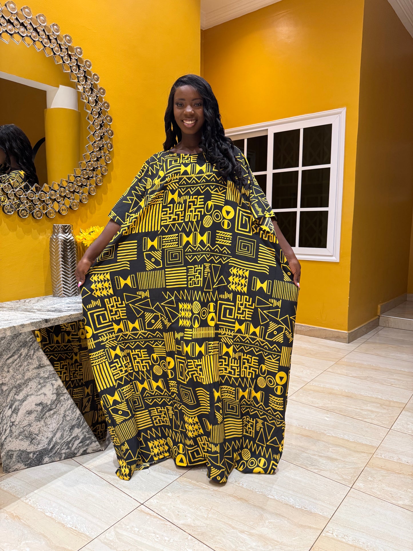 Majonbak Bubu Kaftan with pockets