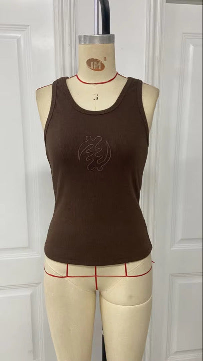 Gye Nyame Ribbed Tank Top