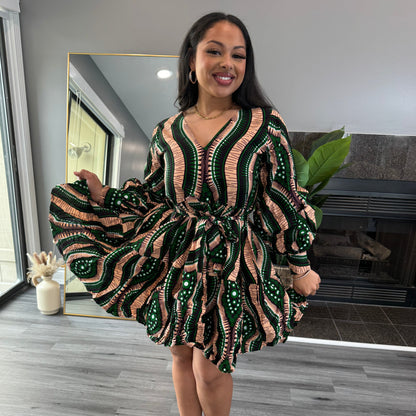 Women ready to wear african print dress