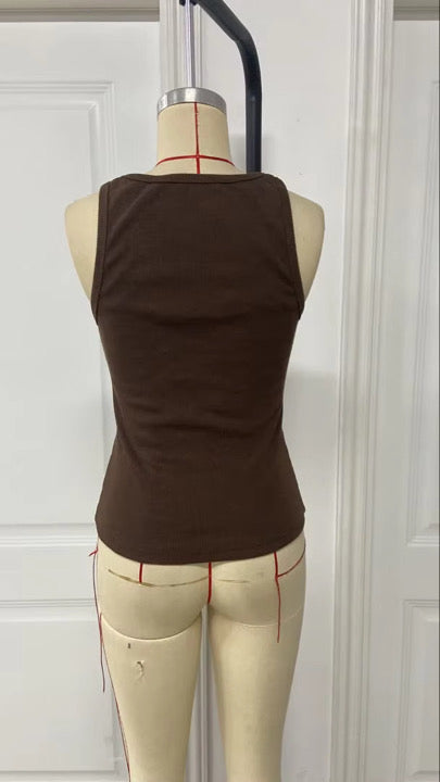 Gye Nyame Ribbed Tank Top