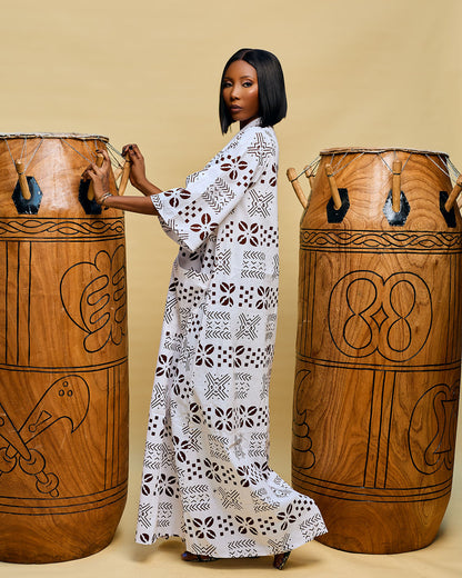 Women ready to wear african print kimono