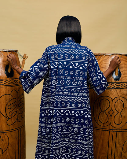 Women ready to wear african print kimono