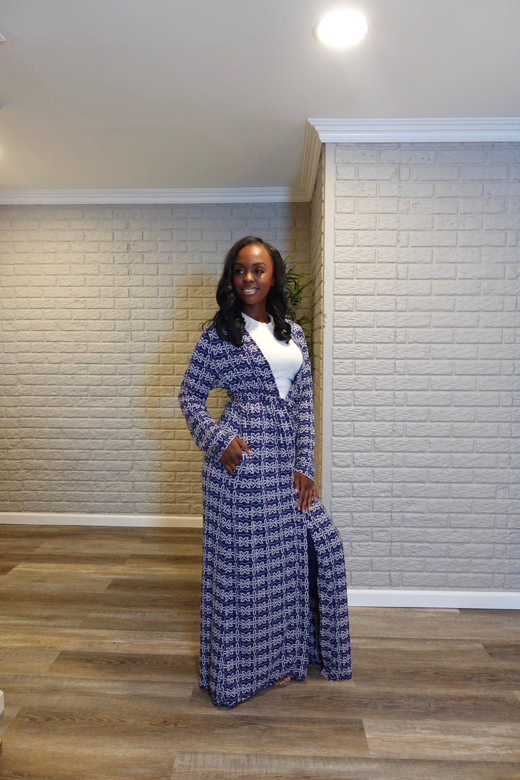 Nayaa Bamboo luxury lounge Robe with two pockets