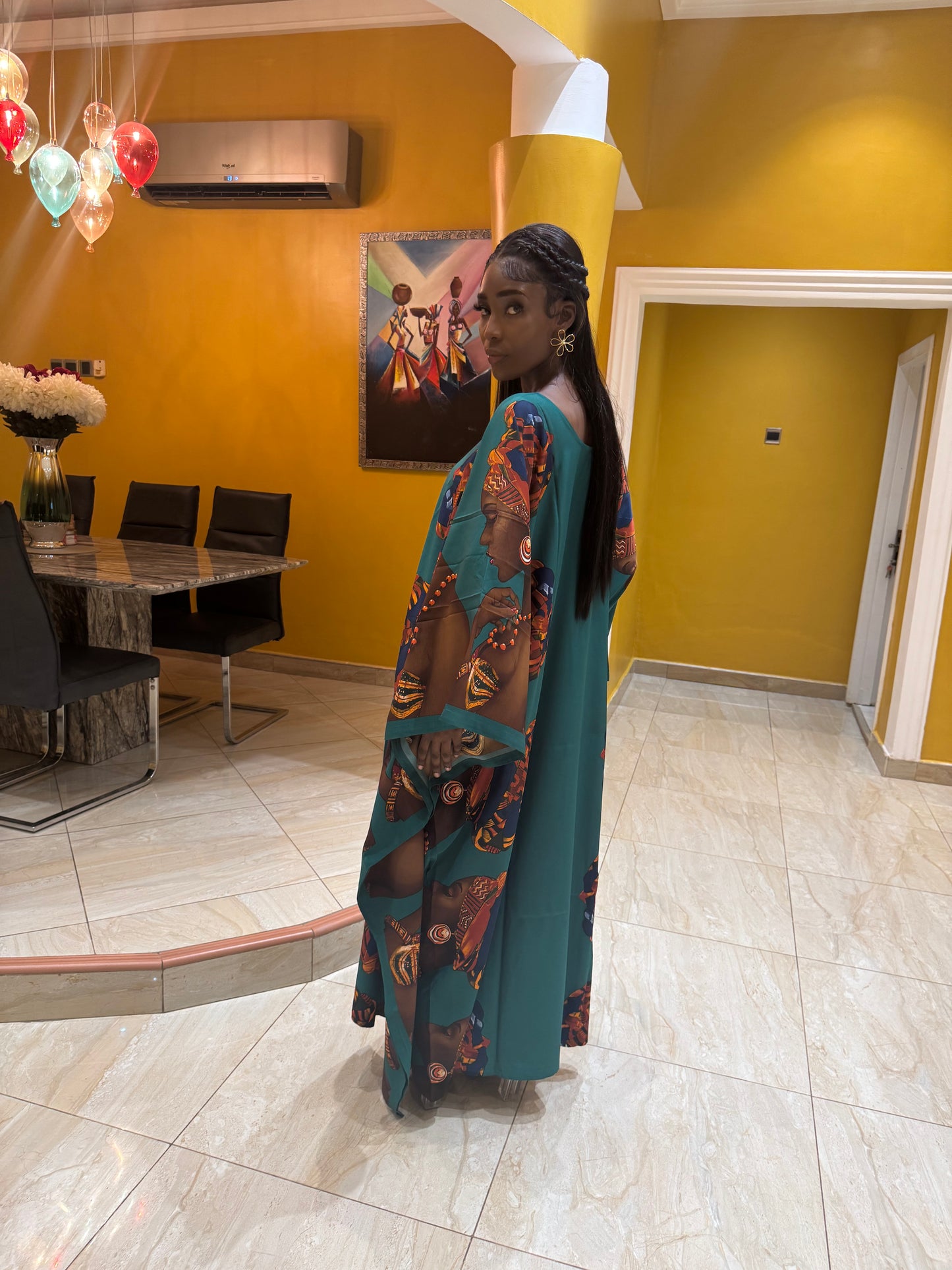 Hadita Kaftan Butterfly dress