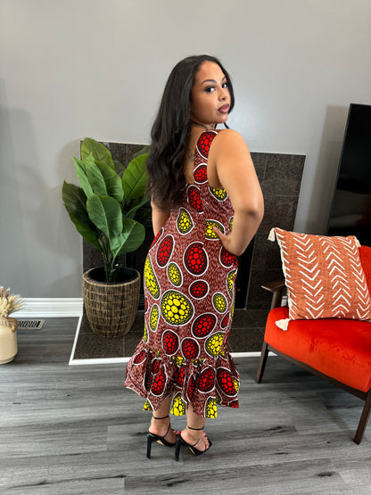 Women ready to wear african print dress