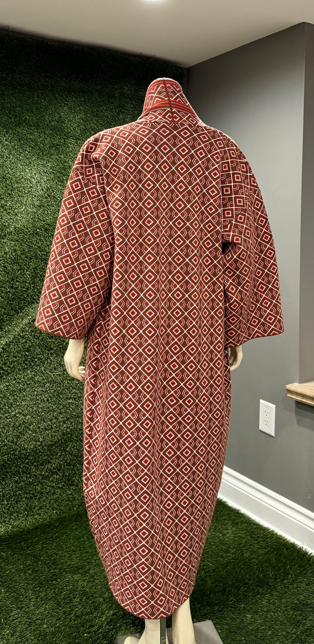 Chichi Unisex African Print Knit Cardigan with pockets - Brown Print