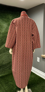 Chichi Unisex African Print Knit Cardigan with pockets - Brown Print