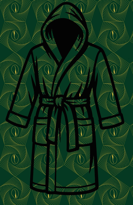 Mainee African Print Fleece Robe with satin lined hood (Preorder)