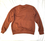 Faith In God Embroidered Unisex Fleece lined crewneck Sweatshirt- Brown