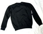 Faith In God Embroidered Unisex Fleece Lined Crewneck Sweatshirt- Black