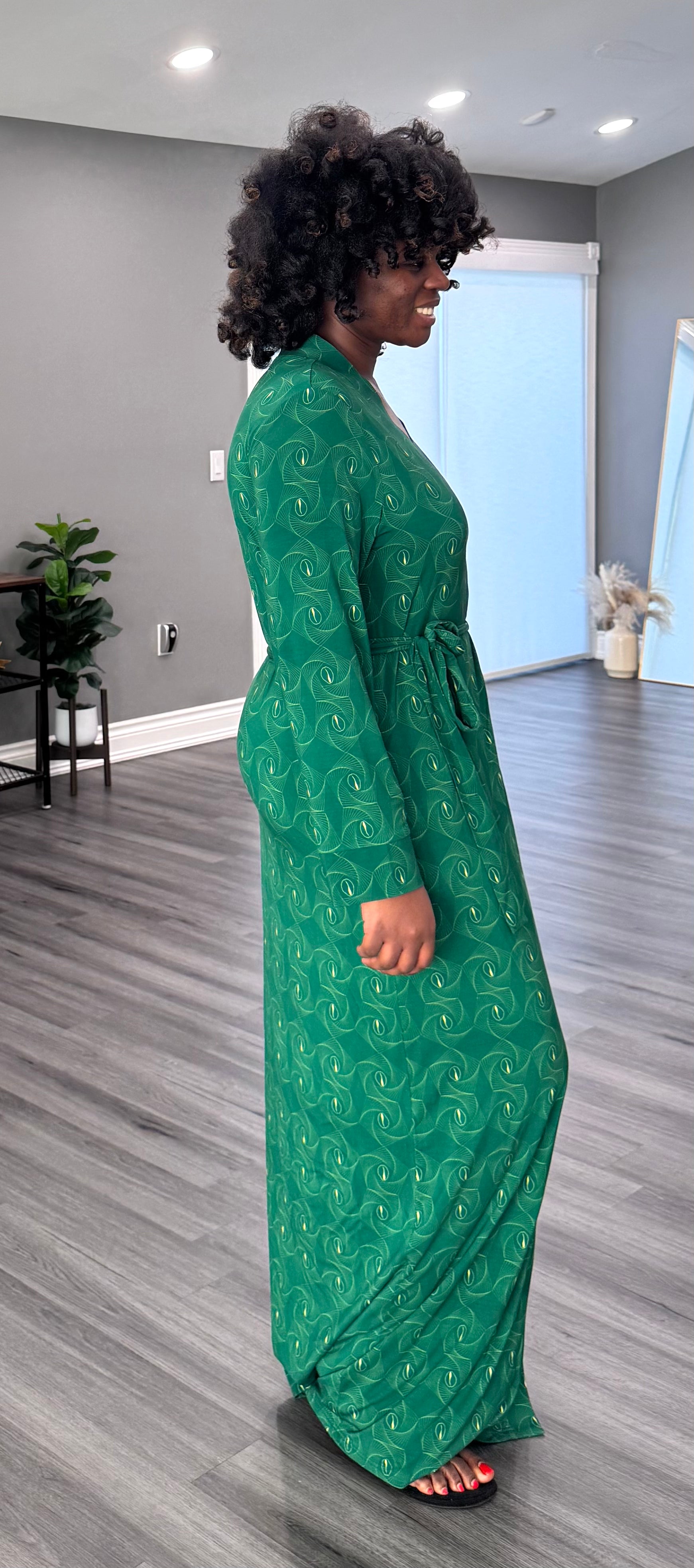 Layaa Bamboo luxury lounge Robe with two pockets