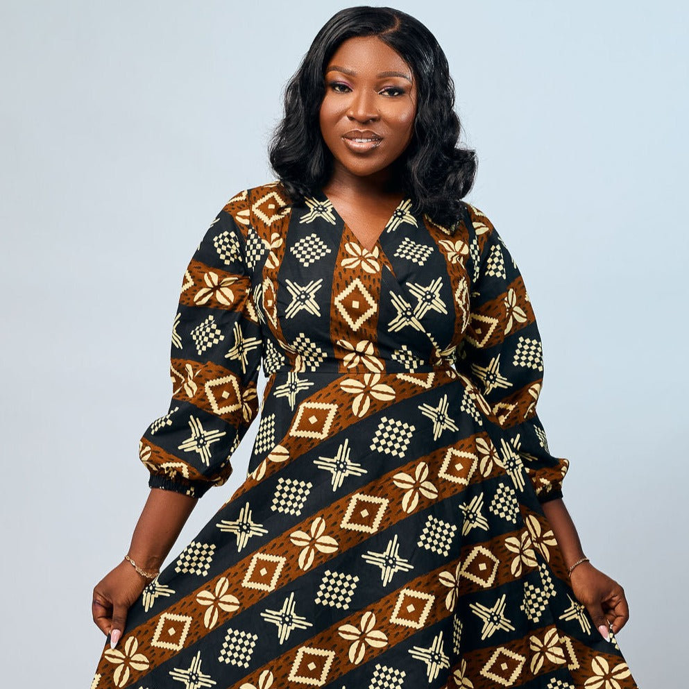 Women ready to wear african print dress