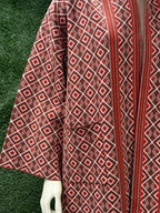 Chichi Unisex African Print Knit Cardigan with pockets - Brown Print