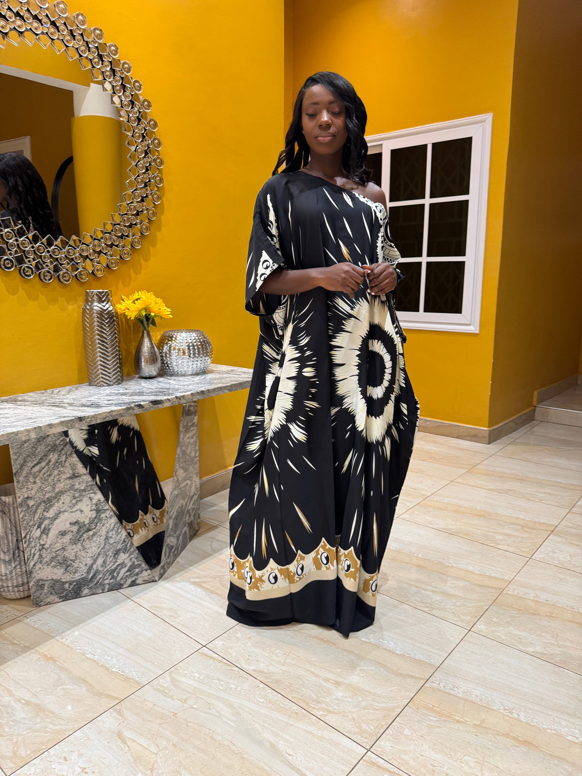 Hinew Bubu Kaftan with pockets