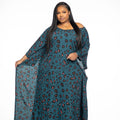 African colorful bubu worn by a woman