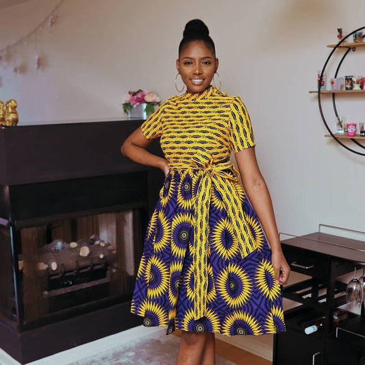 Deija African Print dress