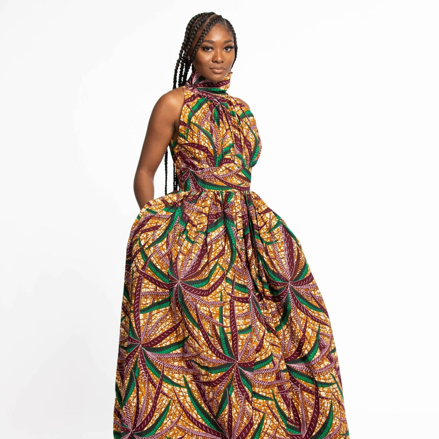 Zara Maxi African Print dress