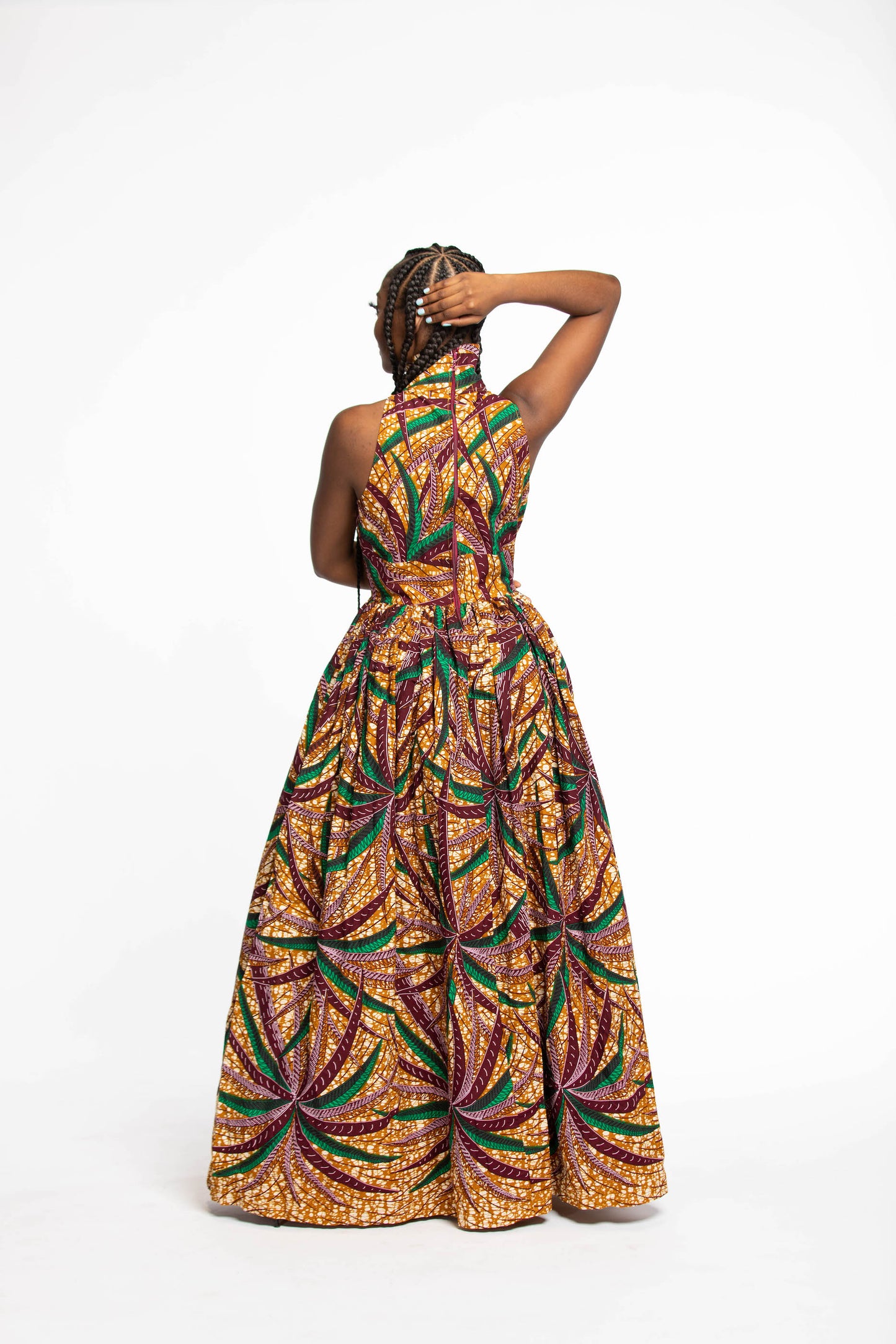 Vestido Zara Maxi Estampado Africano