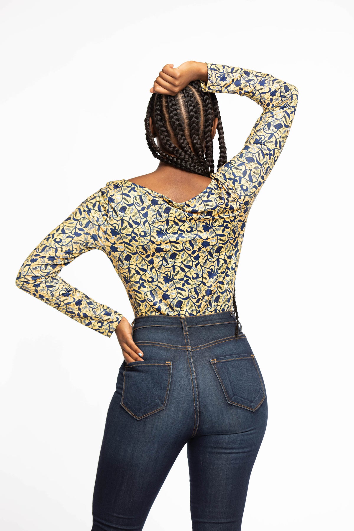 Akuba African Print Stretchy Bodysuit