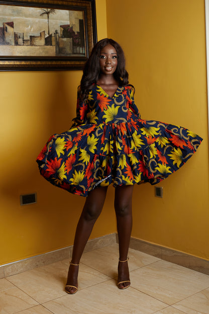 Women ready to wear african print dress