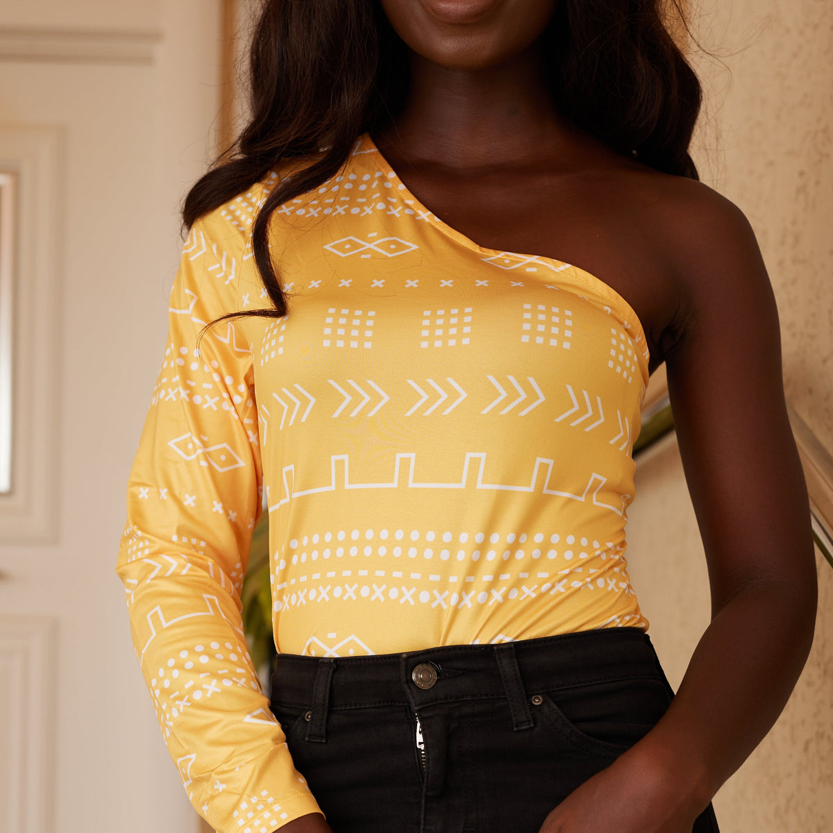 Sarfoa African Print Stretchy    Bodysuit
