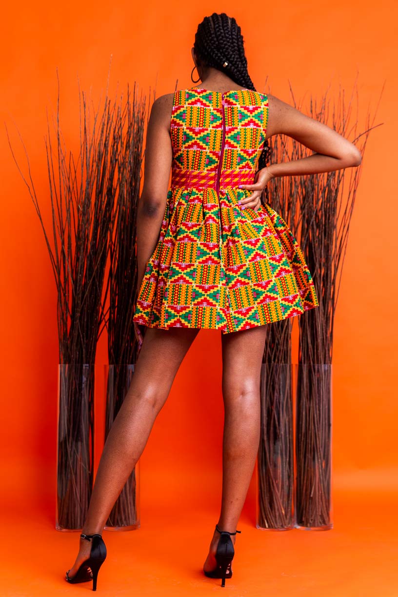 Ajo Mini African Print dress