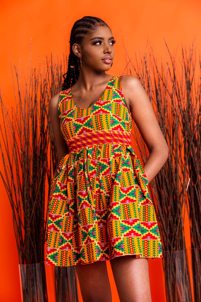 Ajo Mini African Print dress