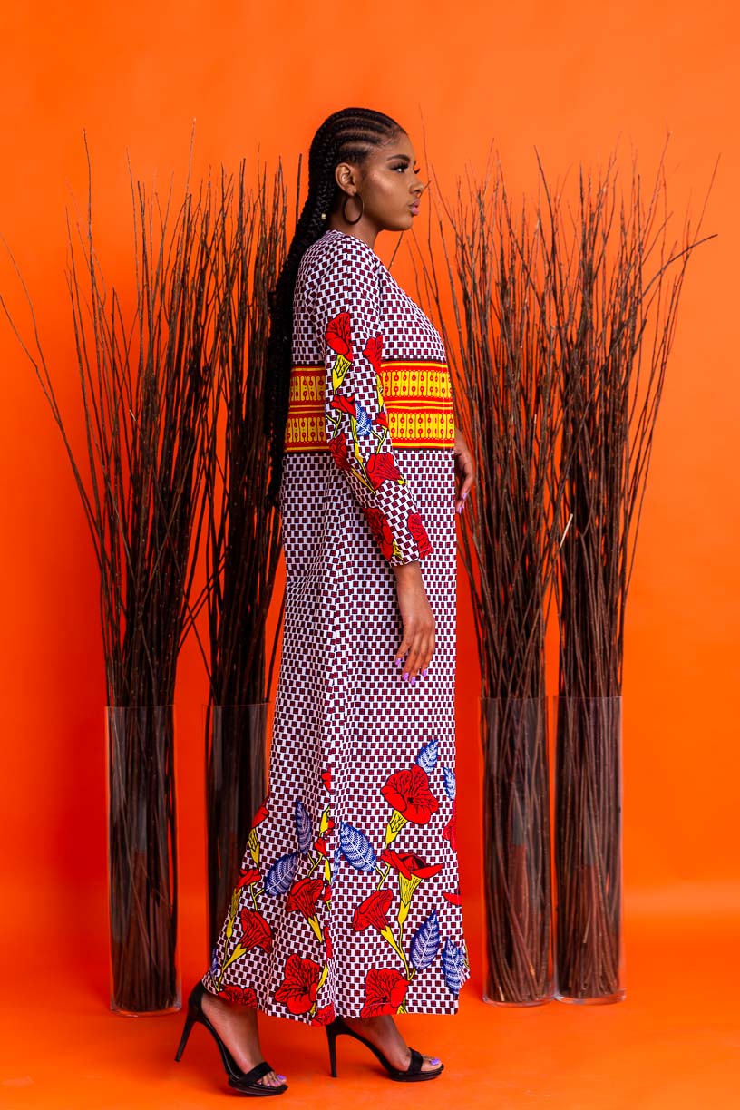 Leya African Print Duster