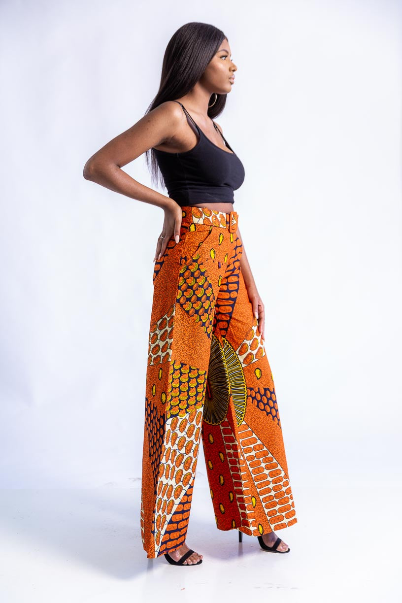 Pantalones con estampado africano Amani