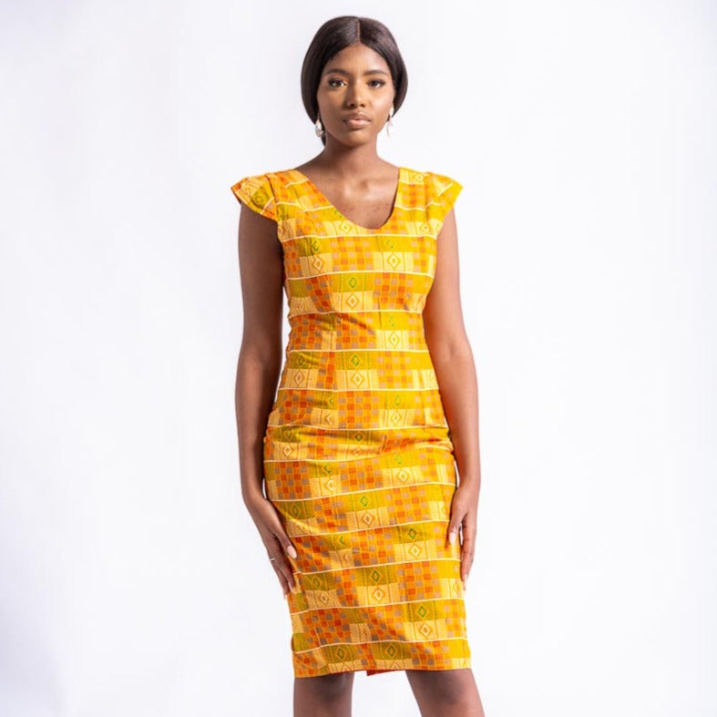 Haniah Midi African Print dress