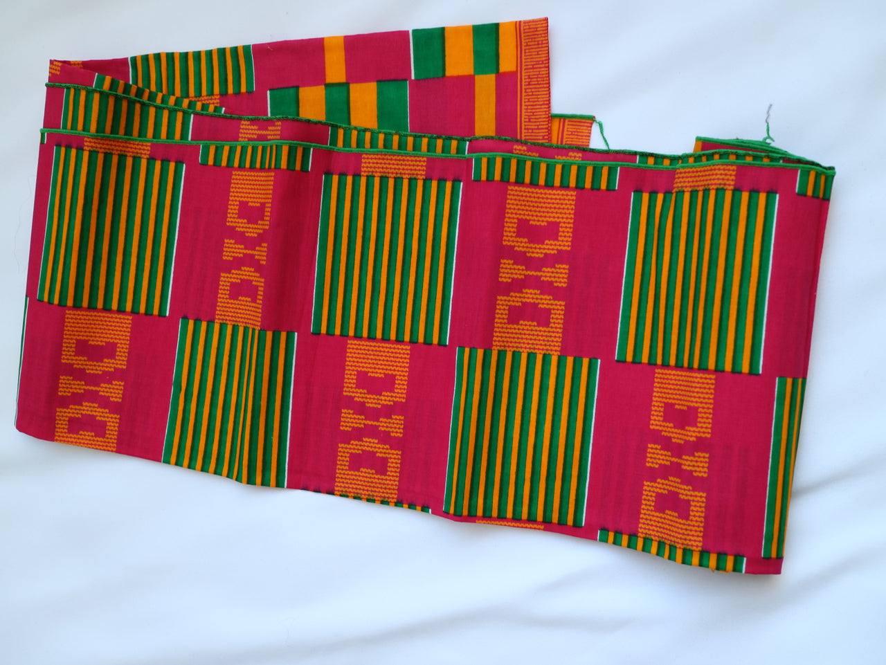 Pink Kente Headwrap