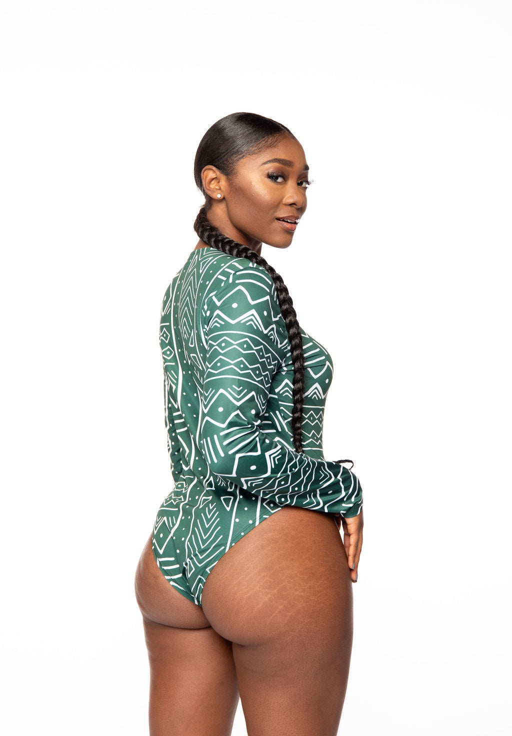 Adoma African Print Stretchy Bodysuit