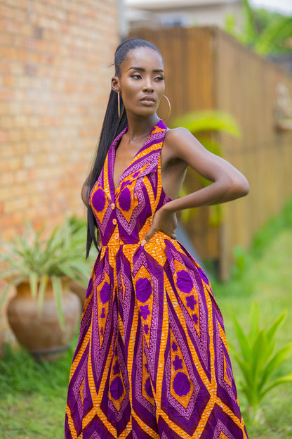 Women ready to wear african print dress