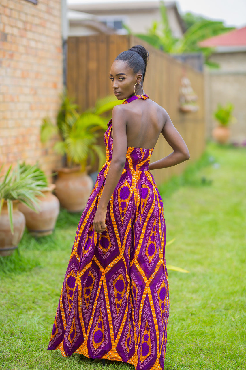 Vestido Xoese Maxi Estampado Africano