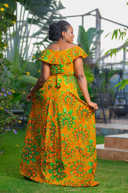 Women ready to wear african print dress