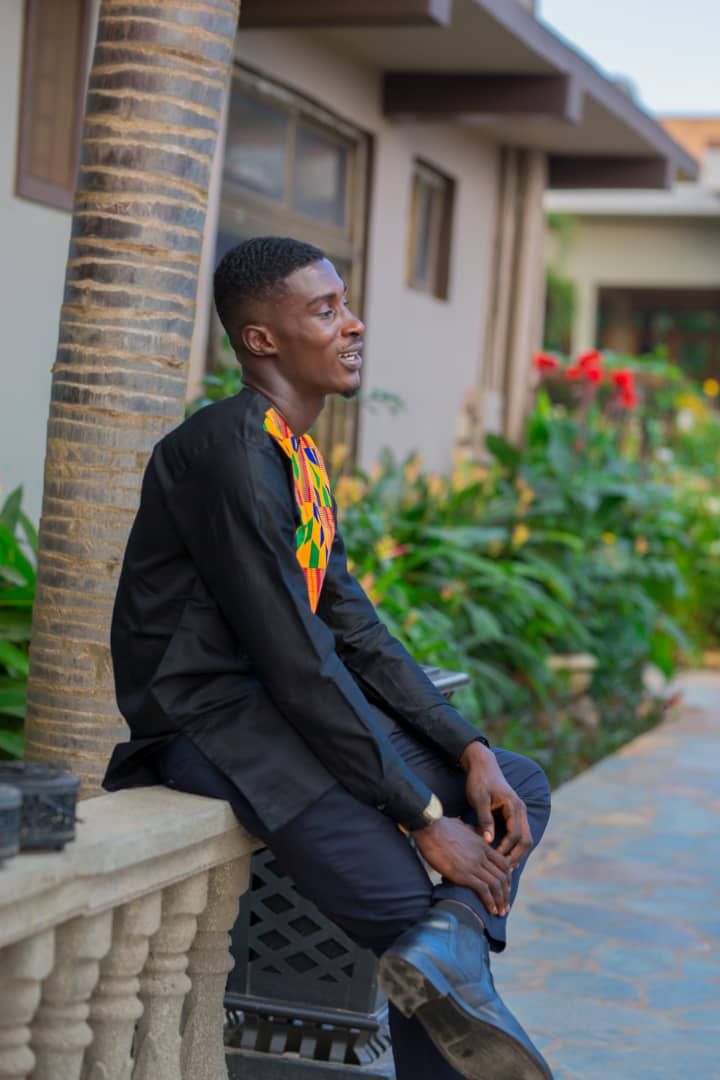 Kwessi African Print Men’s Kente Shirt