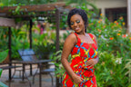 Kesia Red African Print Floor length Jumpsuit with pockets