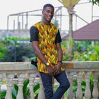 Camisa con estampado africano Kweku