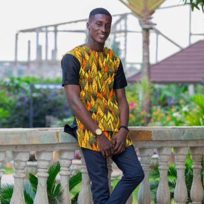 Kweku African Print Mens Shirt