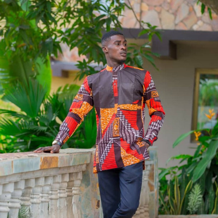 Yaw African Print Mens Shirt