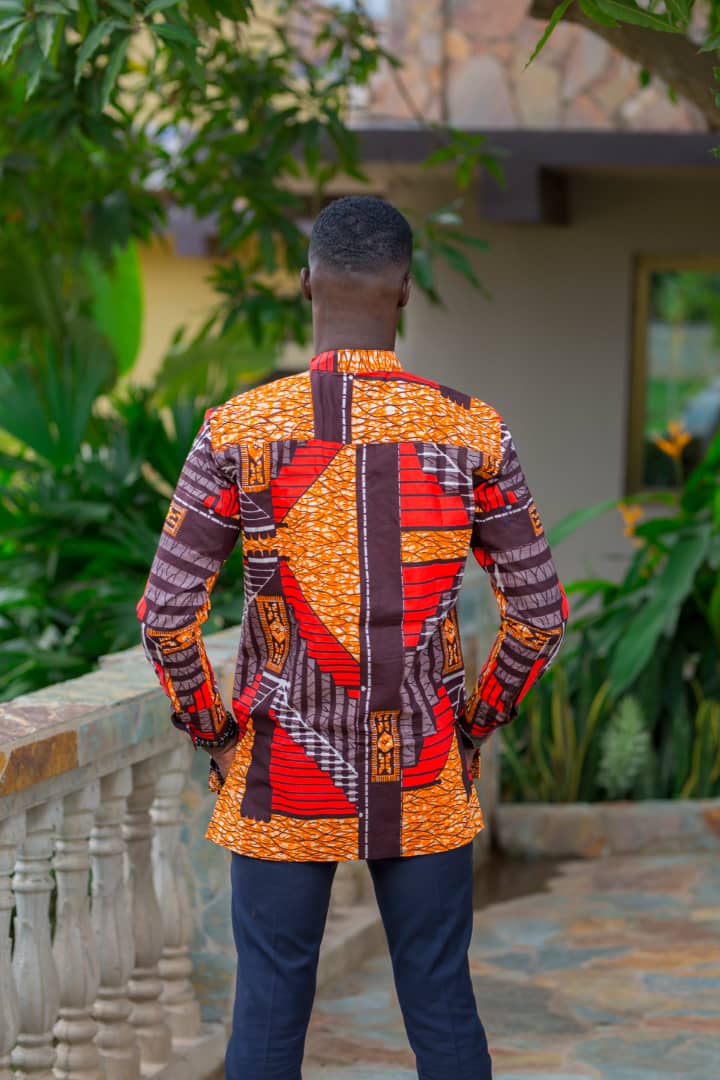 Camisa con estampado africano Yaw